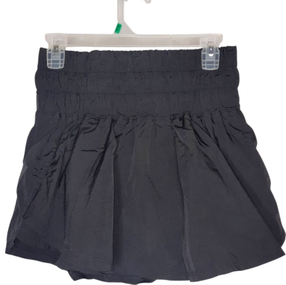 FP MOVEMENT "The Way Home" Running Shorts Black Silver Large 10 Sport Athlete - Picture 2 of 11